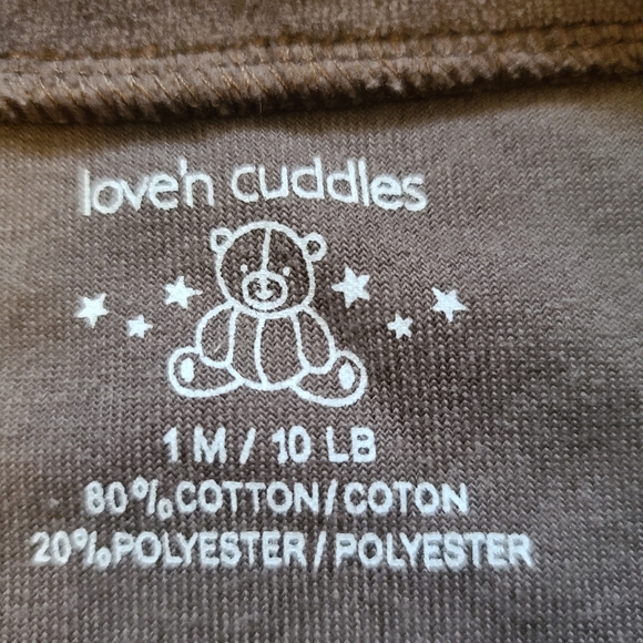 10 for $16 - Love'N Cuddles 1M/10 lbs Velvet Snap Footed Dinosaur Sleeper - Picture 3 of 5